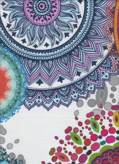 Dekorační látka Mandala colourful